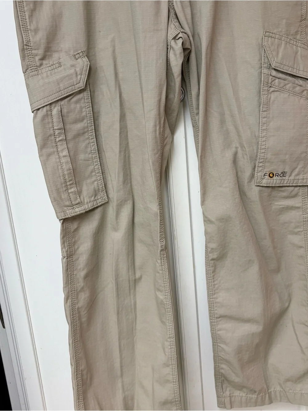 Carhartt Tan Cargo Pants with Utility Pockets